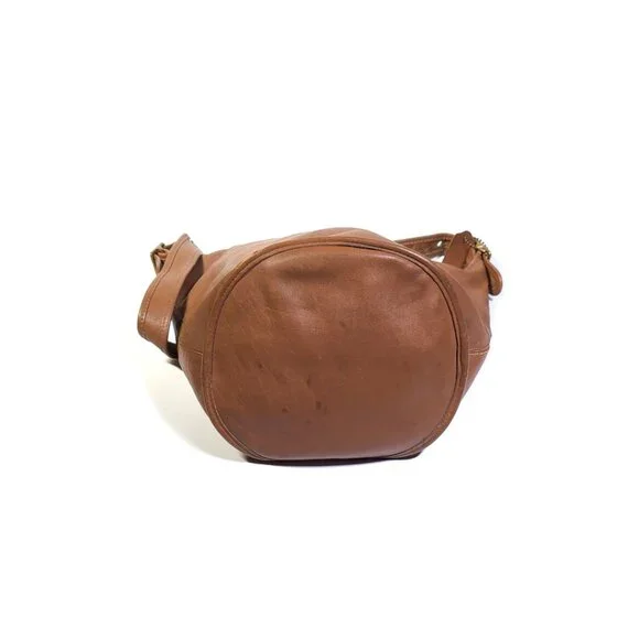 Coach Vintage XL Duffle Sac Bucket Hobo 9085 Shoulder Bag British Tan USA